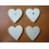 LOT DE 4 COEURS BOIS MAGNET