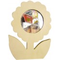 MIROIR FLEUR BOIS 100X140X10