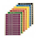 2592 GOMMETTES RECTANGLES TAILLES ET COLORIS ASSORTIS