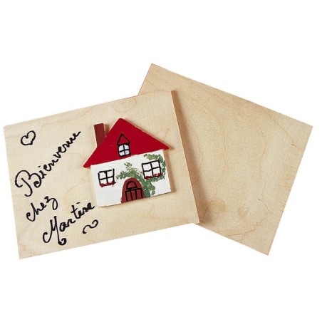1 PLAQUE DE CONTREPLAQUÉ 15X11,5CM