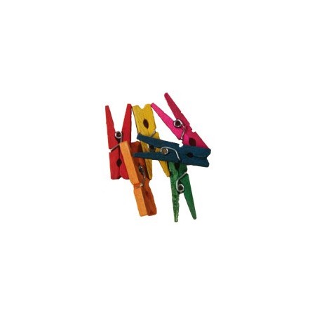 45 MINI-PINCES À LIEGES 3CM COLORIS ASSORTIS