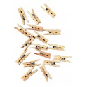 45 MINI-PINCES À LIEGES 3CM COLORIS NATUREL
