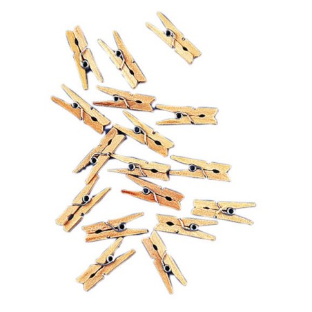 45 MINI-PINCES À LIEGES 3CM COLORIS NATUREL