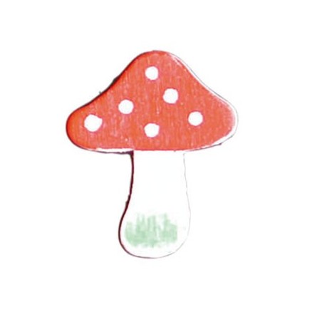CHAMPIGNONS BOIS Mini 1,5cm 12 pièces