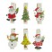 PINCES A LINGE MAGNETS DECOR NOEL LOT DE 6 ASS