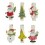 PINCES A LINGE MAGNETS DECOR NOEL LOT DE 6 ASS