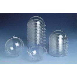 LOT DE 6 CŒURS PLASTIQUE CRISTAL 60MM 