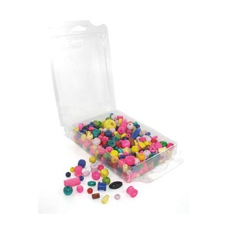 PERLES BOIS MELANGE ASS BOITE 220G