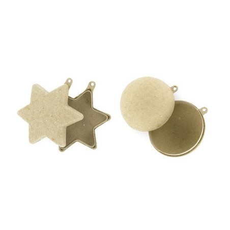 COFFRET DECO NOEL : 6 boules, 6 serviettes, 1 vernis pailleté, 1 médium fissureur et 1 fiche techniq