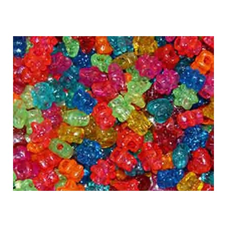 SAC 250GR PERLES PLASTIQUE PAILLETEES