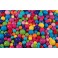 PERLES RONDES TAILLES ET COLORIS ASSORTIS 200G