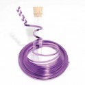 FIL ALU PLAT LARG Ø 5mm LONG 5m VIOLET