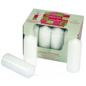 BOUGIES BLANCHES haut 110 - Ø 40mm lot de 12