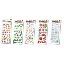 LOT 10 PL.STICKERS RÉSINE NOEL