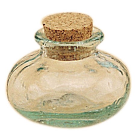 POT MINI EN VERRE HAUT 6CM CALEBASSE + BOUCHON LIÈGE