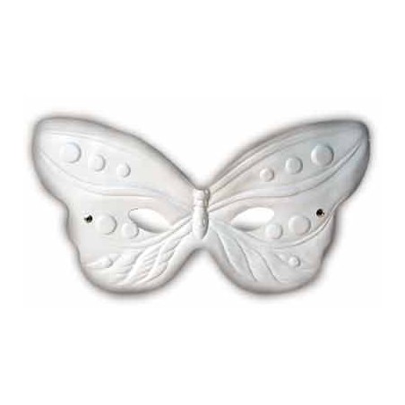 LOT 10 MASQUES BLANCS LOUP PAPILLON RELIEF