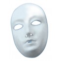 10 MASQUES BLANCS VISAGE ADULTE
