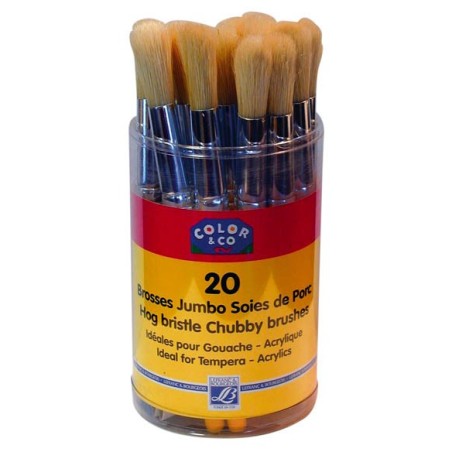 CLASSPACK 36 PINCEAUX SYNTHETIQUES GRANDE TAILLE