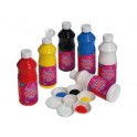 ACRYL GLOSSY 6 FLACONS 500ML COLORIS PRIMAIRES