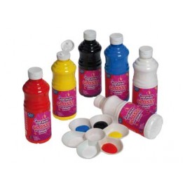 ACRYL GLOSSY 6 FLACONS 500ML COLORIS PRIMAIRES