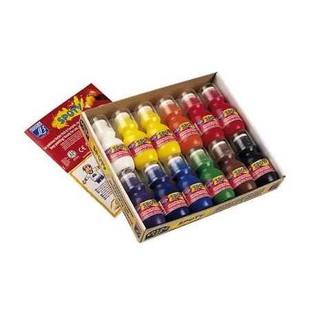 SPOTY 12 APPLICATEURS GOUACHE 70 ML ASSORTIS