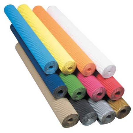 1F CARTON ONDULE FIN 50X70CM BLANC