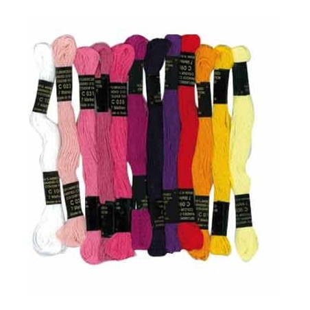 12 FILS COTON 7M BRACELETS BRÉSILIENS ASSORTIMENT BERLINGOT