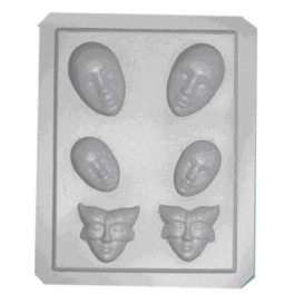 MOULE THERMOFORME Mini masques 6 assortis