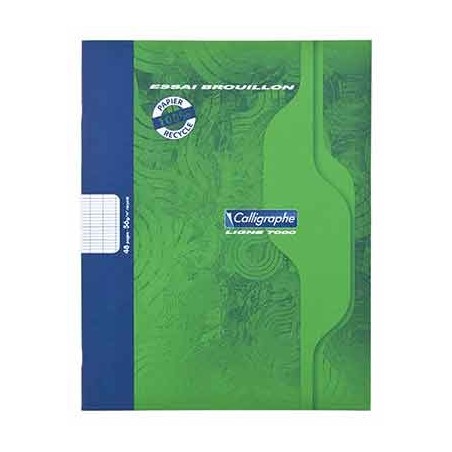 CAHIER BROUILLON RECYCLÉ 17X22 48P SÉYÈS 60G PIQÛRE