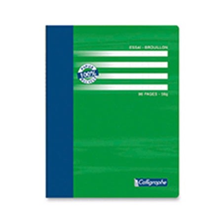 CAHIER BROUILLON RECYCLÉ 17X22 96P SÉYÈS 60G PIQÛRE