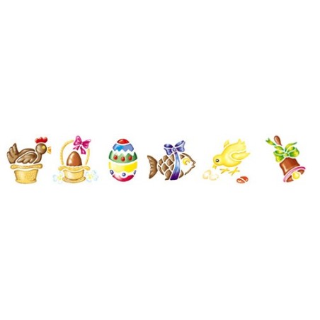 6 POCHOIRS PAQUES