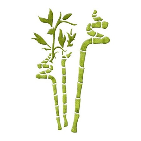 POCHOIRS ADHESIFS/TISSU - BAMBOUS