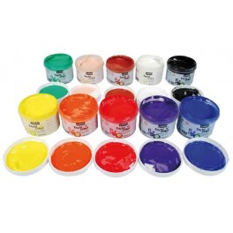 TACTILCOLOR GOUACHE AUX DOIGTS 10 POTS 225 ML DONT 1 GRATUIT