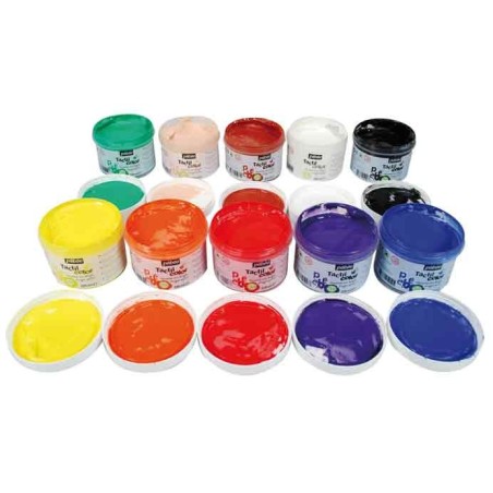 TACTILCOLOR GOUACHE AUX DOIGTS 10 POTS 225 ML DONT 1 GRATUIT