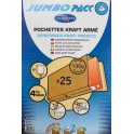 25 SAC KRAFT ARMÉ 260X330MM