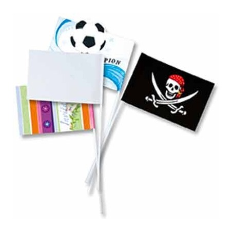 20 DRAPEAUX FANIONS RECTANGULAIRES À DÉCORER