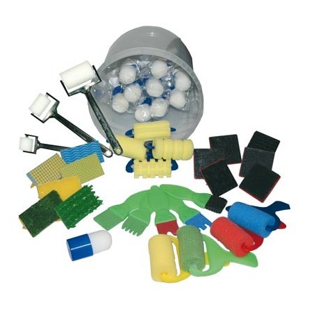 SEAU 38 PIÈCES ACCESSOIRES DE PEINTURE