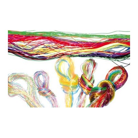 500 SCOUBIDOUS CLASSIQUES, PAILLETÉES ET PHOSPHORESCENTES ASSORTIS