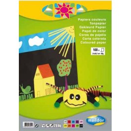 BLOC PAPIER COULEURS 30F A4 120G