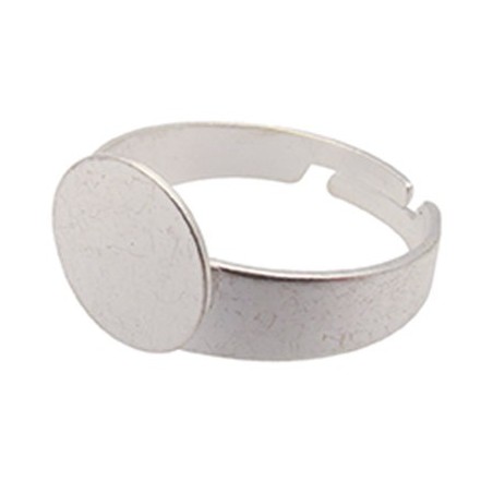 BAGUE PLATEAU ARGENTÉE