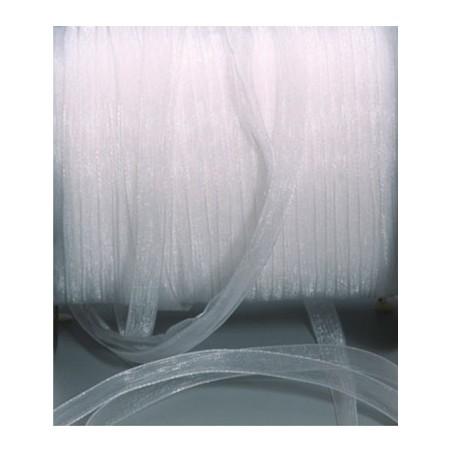 1 RUBAN ORGANZA 5MX6MM BLANC