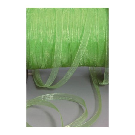 1 RUBAN ORGANZA 5MX6MM VERT
