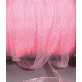 1 RUBAN ORGANZA 5MX6MM ROSE