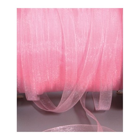 1 RUBAN ORGANZA 5MX6MM ROSE