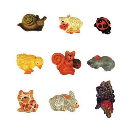 MOULES THERMOFORMES 9 PETITS ANIMAUX assortis