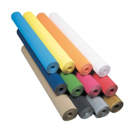 15F CARTON FIN ONDULE 50X35CM ASSORTIES