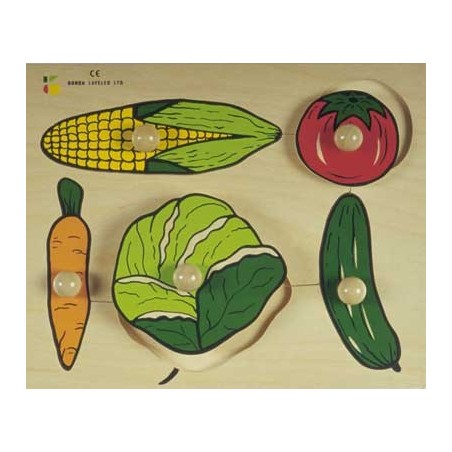 PUZZLE BOIS BOUTONS LEGUMES