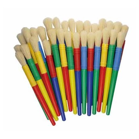 POT 30 BROSSES SOIE BLANCHES