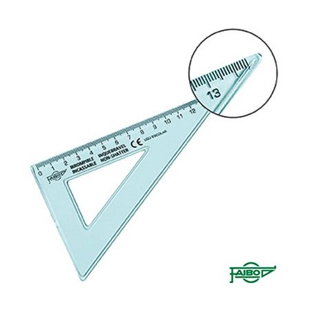 ÉQUERRE INCASSABLE 16CM 60°