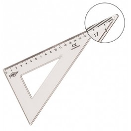 EQUERRE GRADUEE PLASTIQUE 20CM 60° - boutiquescolaire.com
